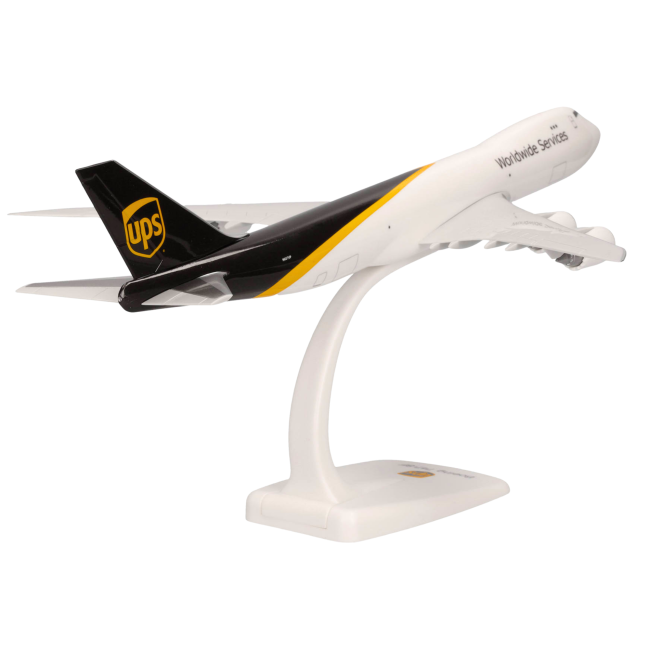 Herpa Snap-Fit Flugzeugmodell UPS Worldwide Services Boeing 747-8F (1:250)